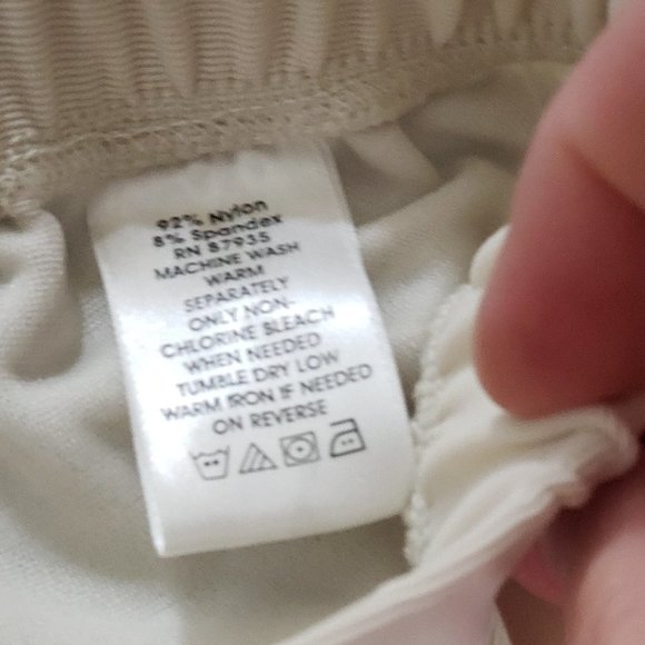 A52000 Susan Graver Lustra Knit Regular Pull-on Ankle Pants,  3X, Cream - Picture 4 of 4